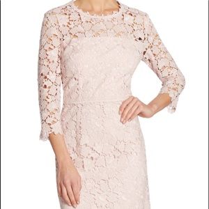 Escada pink lace dress size 14